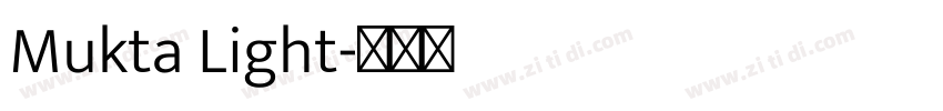 Mukta Light字体转换